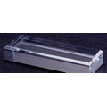 Black Acrylic Rectangle Base w/ Beveled Edge (2"x8"x1")